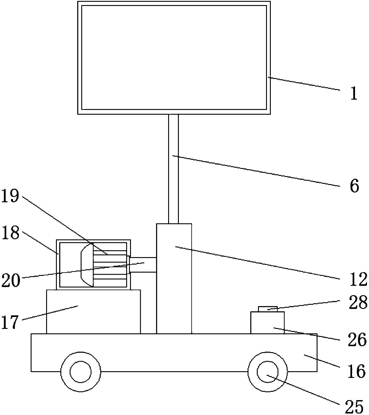 Display panel applied to multimedia teaching