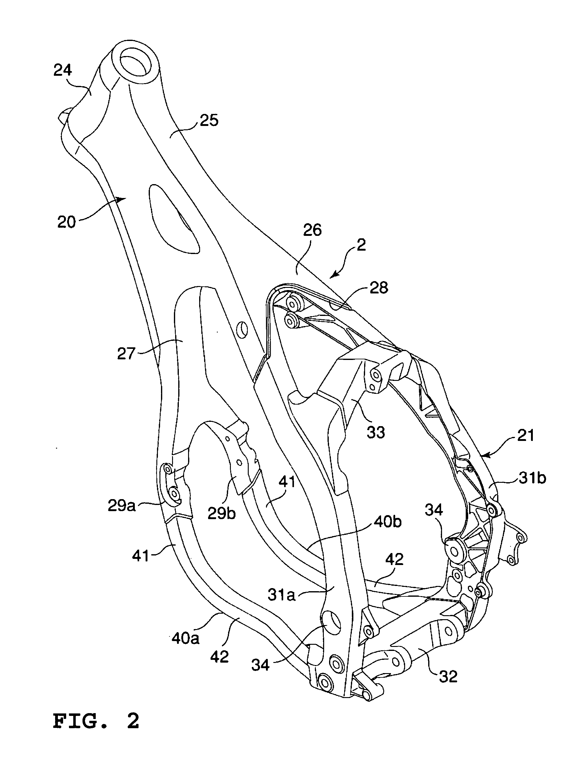 Dry sump type lubrication device for a motorcycle