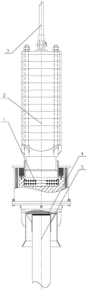 Combined hammer head for hydraulic piling hammer