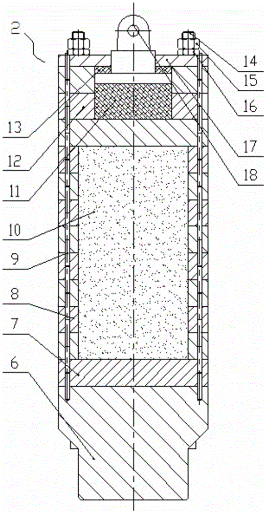 Combined hammer head for hydraulic piling hammer