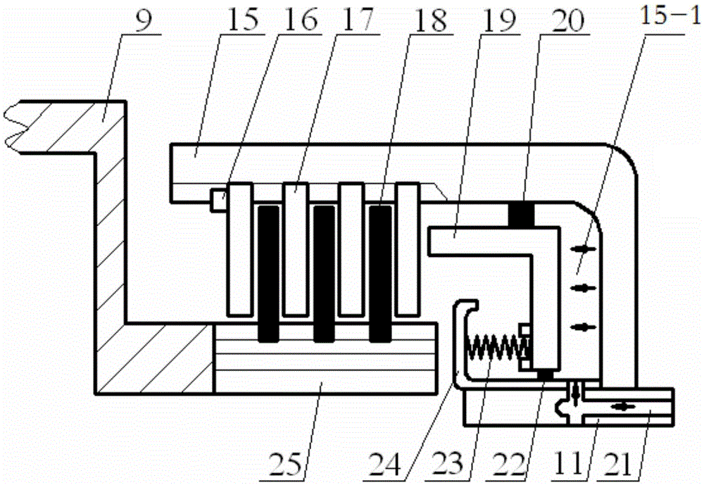 Hydraulic control type eliminates air loss energy consumption of hydraulic retarder and improves low-speed performance device