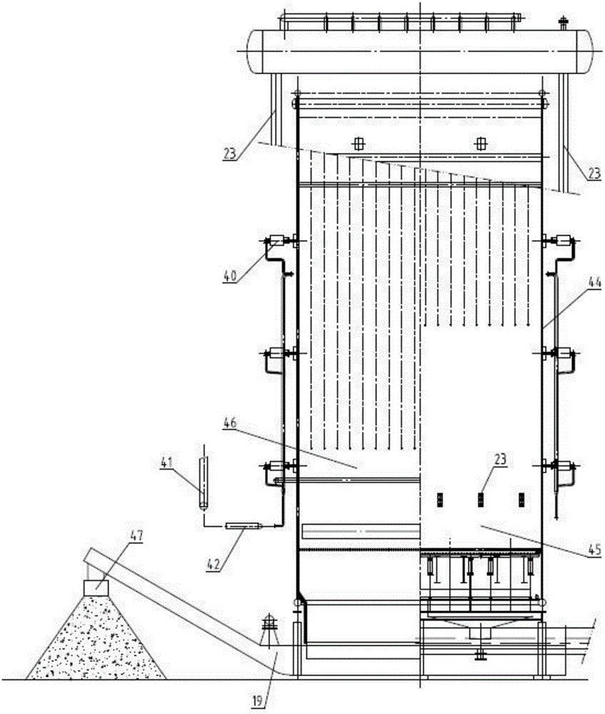 Biomass direct-fired boiler