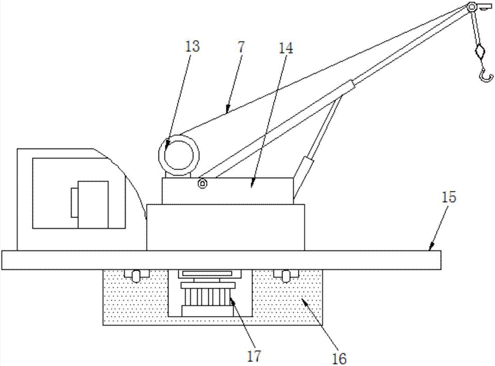 Lifting device for highway bridge