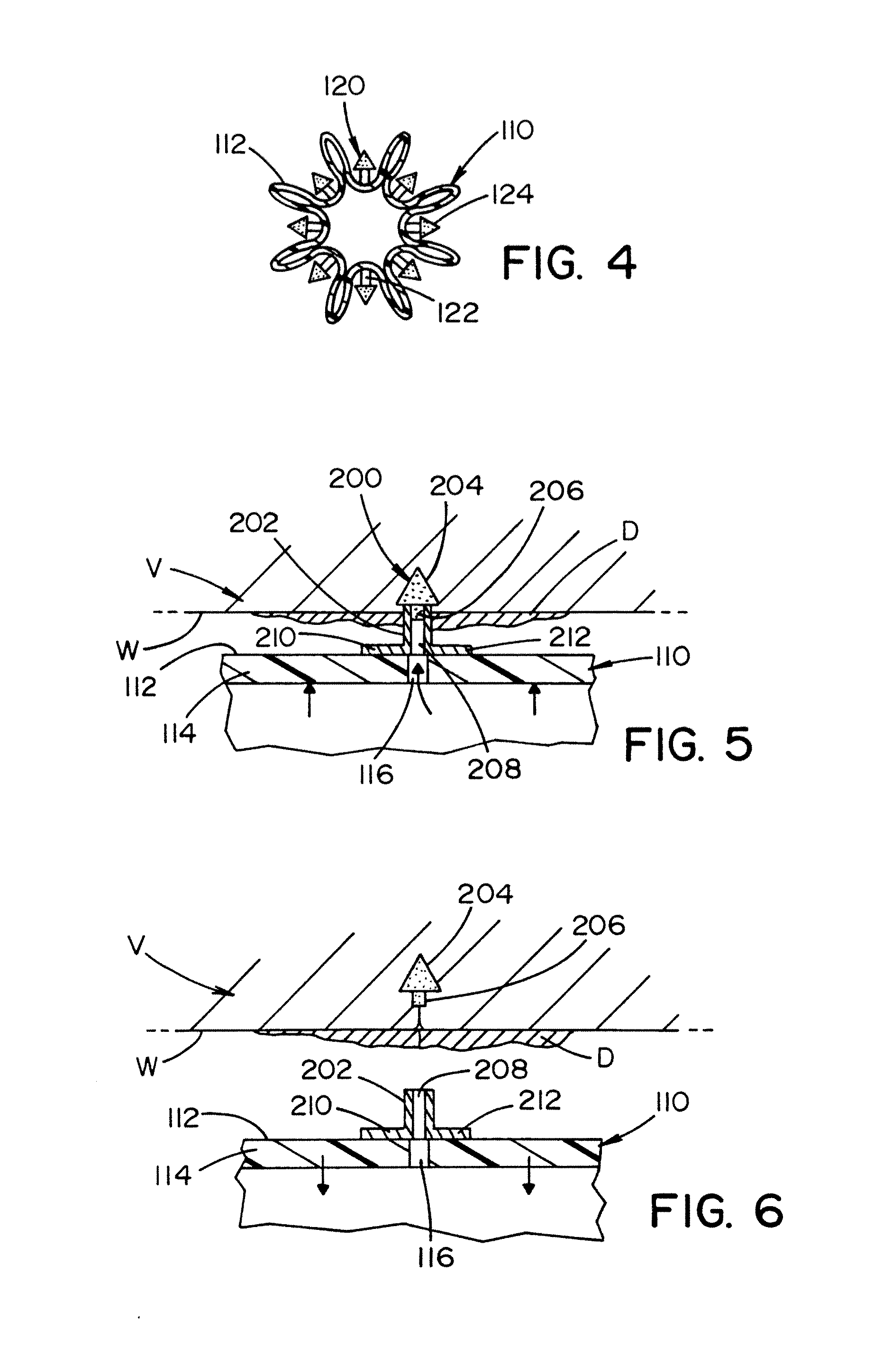 Biodegradable protrusions on inflatable device