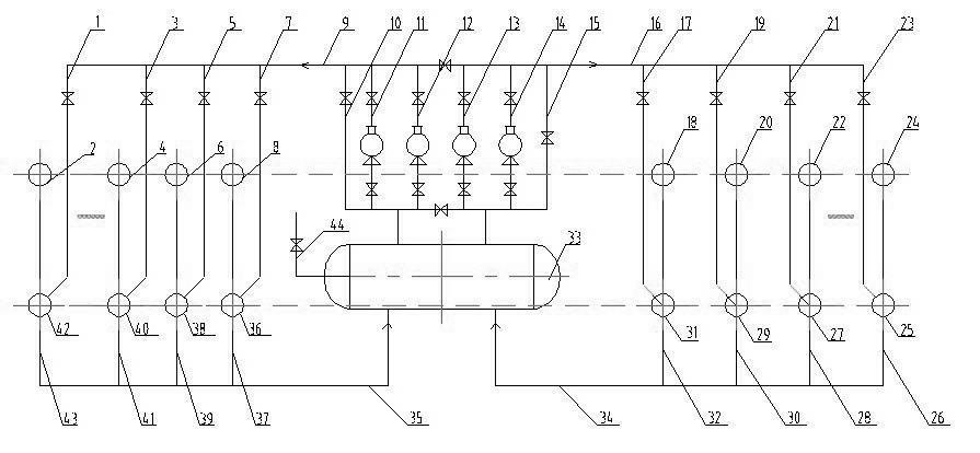 Method and equipment for recycling crude gas waste heat in ascending pipes of coke oven