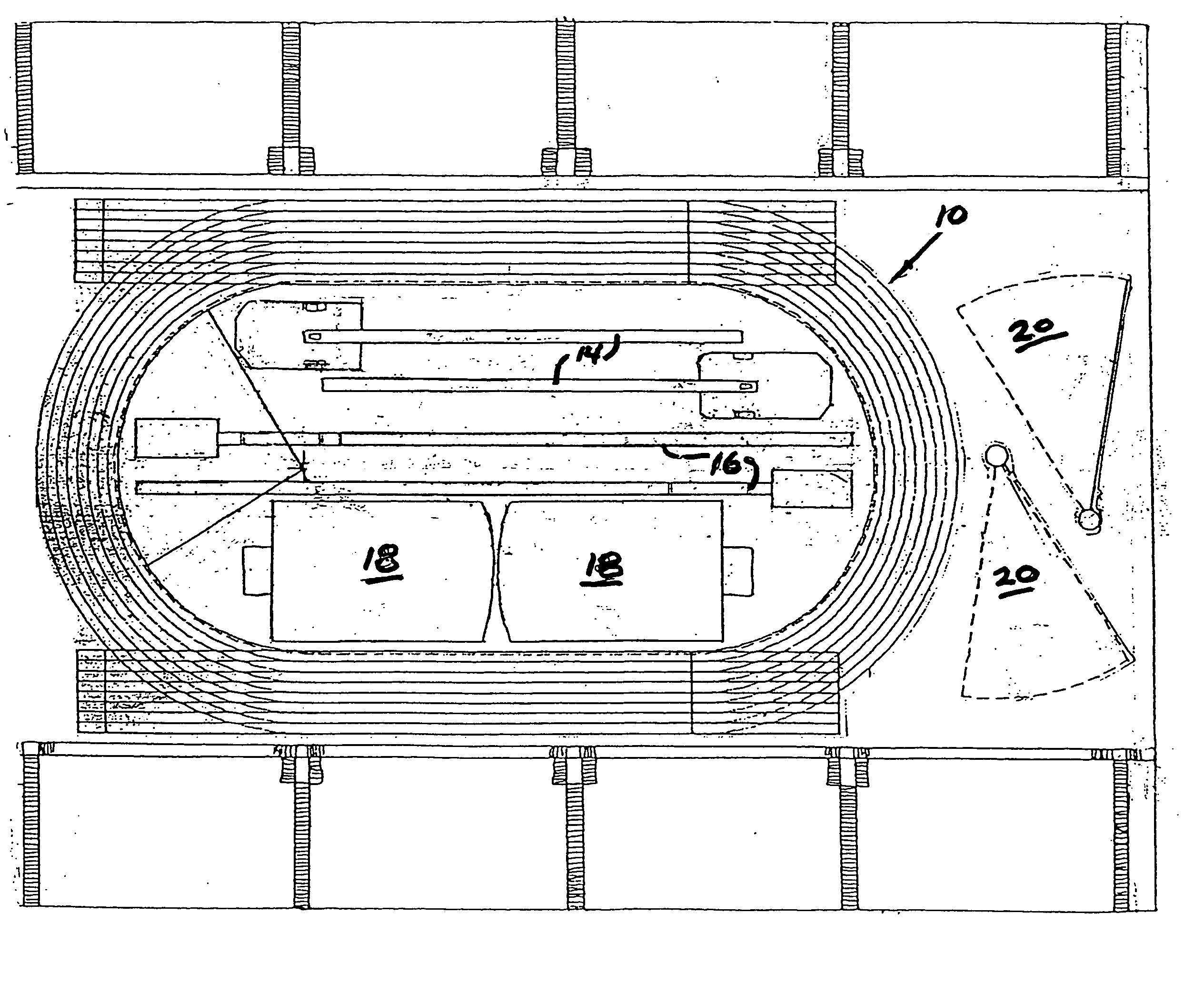 Track and field arena