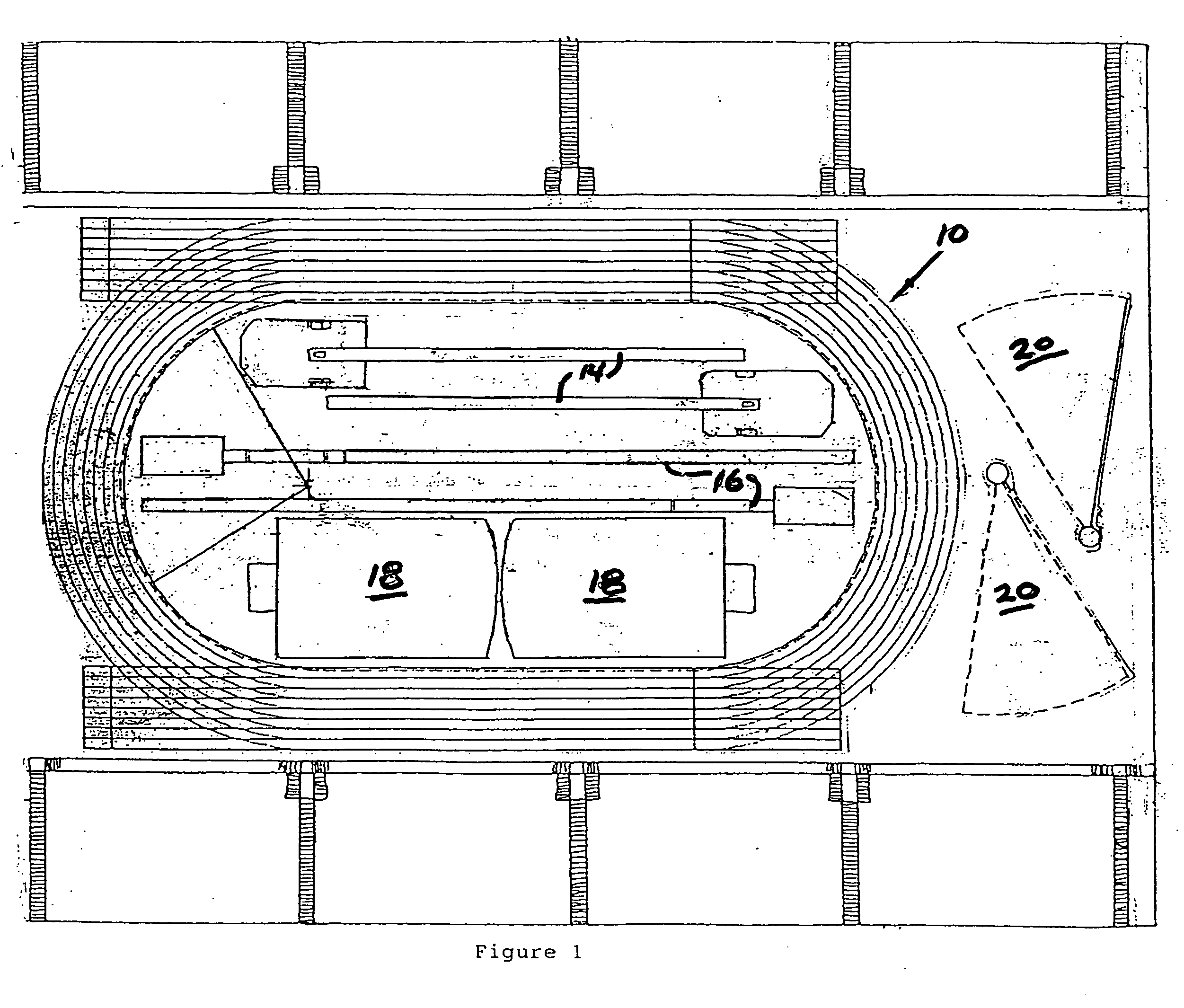 Track and field arena