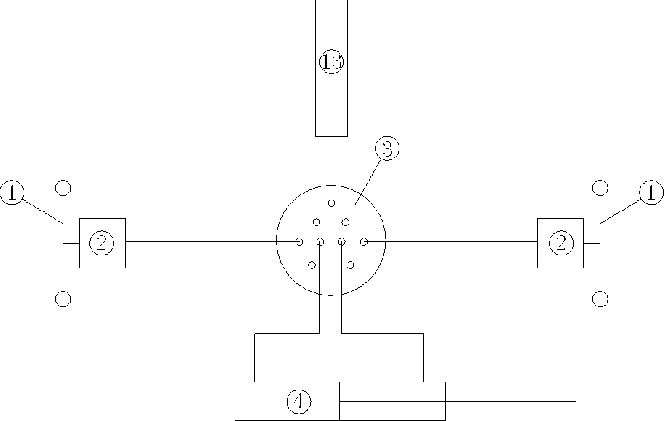 Passive hydraulic control linked error correcting machine