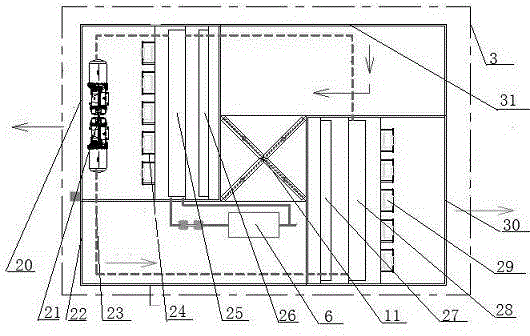 Evaporative-condensation direct-expansion cooling-air type ventilation and air-conditioning system for machine room of subway station