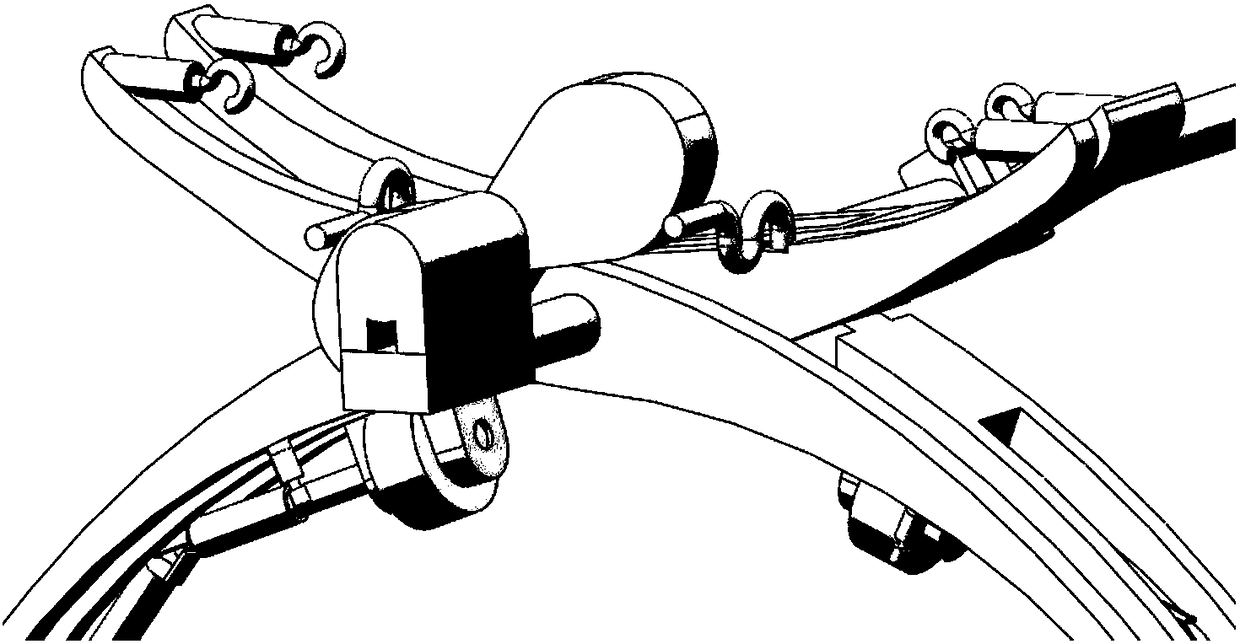 A dual-claw cross-obstacle direction self-adaptive detection robot outside the pipeline