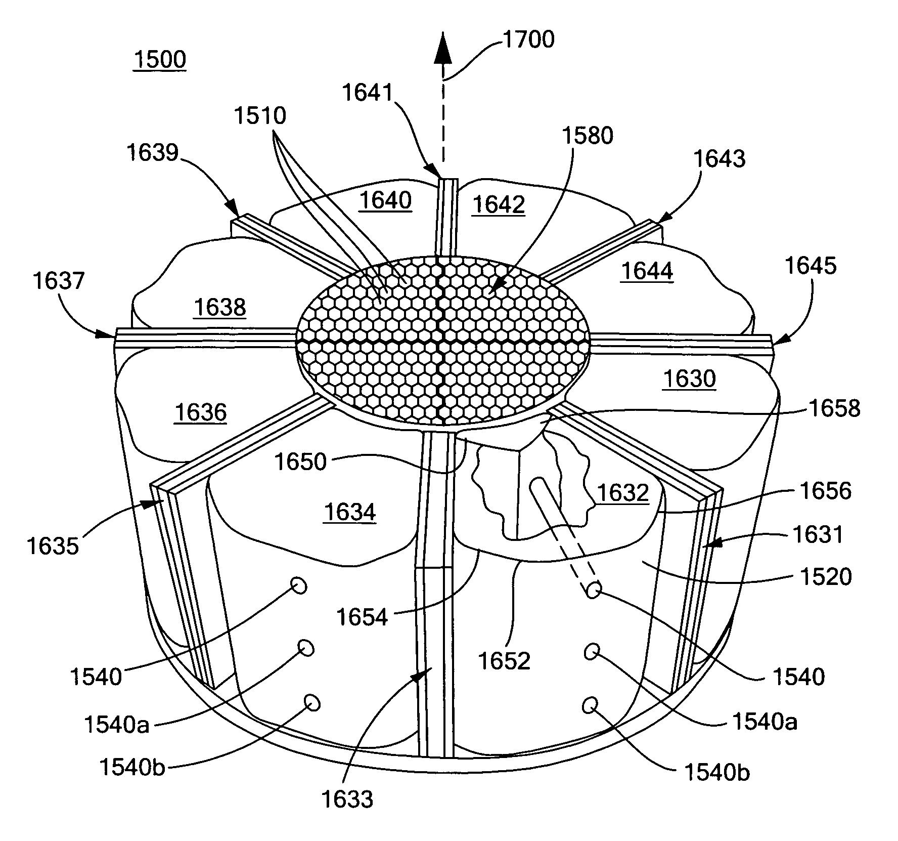 Kinetic energy rod warhead with aiming mechanism