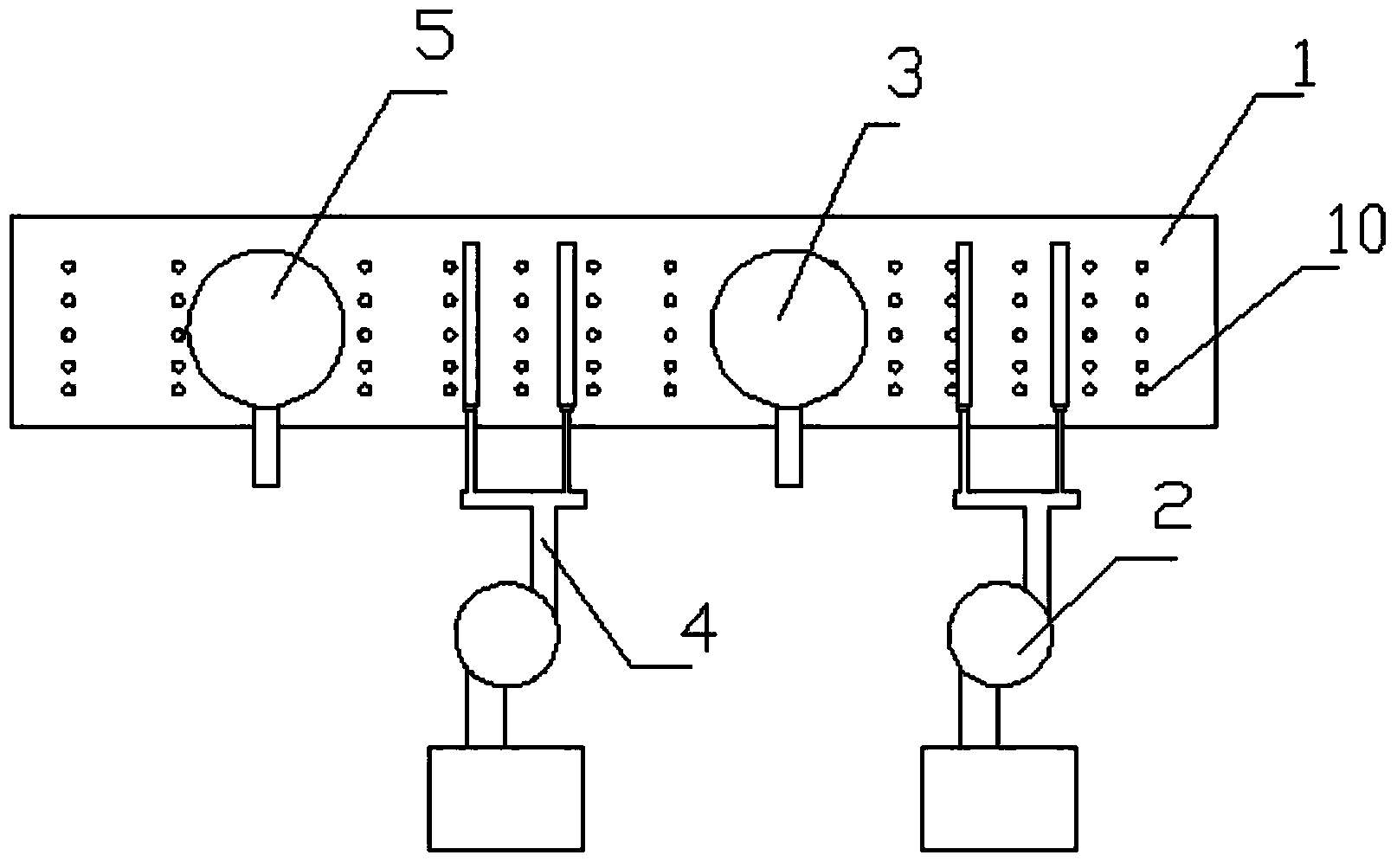 Paint spraying apparatus for boards used for furniture