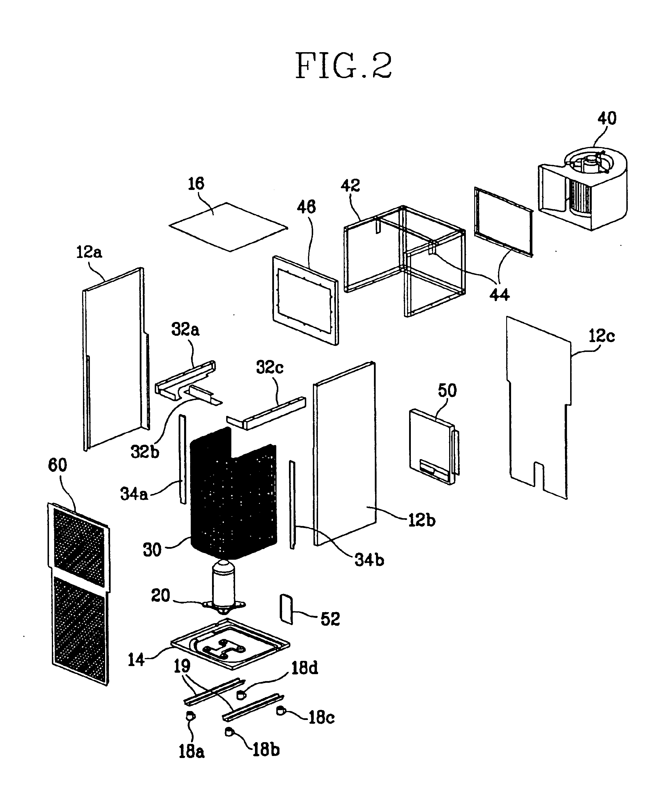 Front suction/discharge type outdoor unit for airconditioner