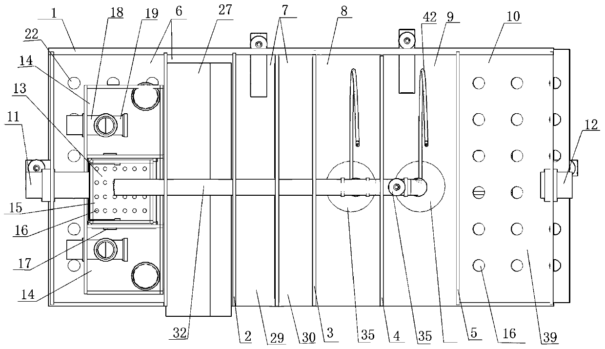 Purification tank using three-dimensional electrolysis and AAO process to treat decentralized sewage