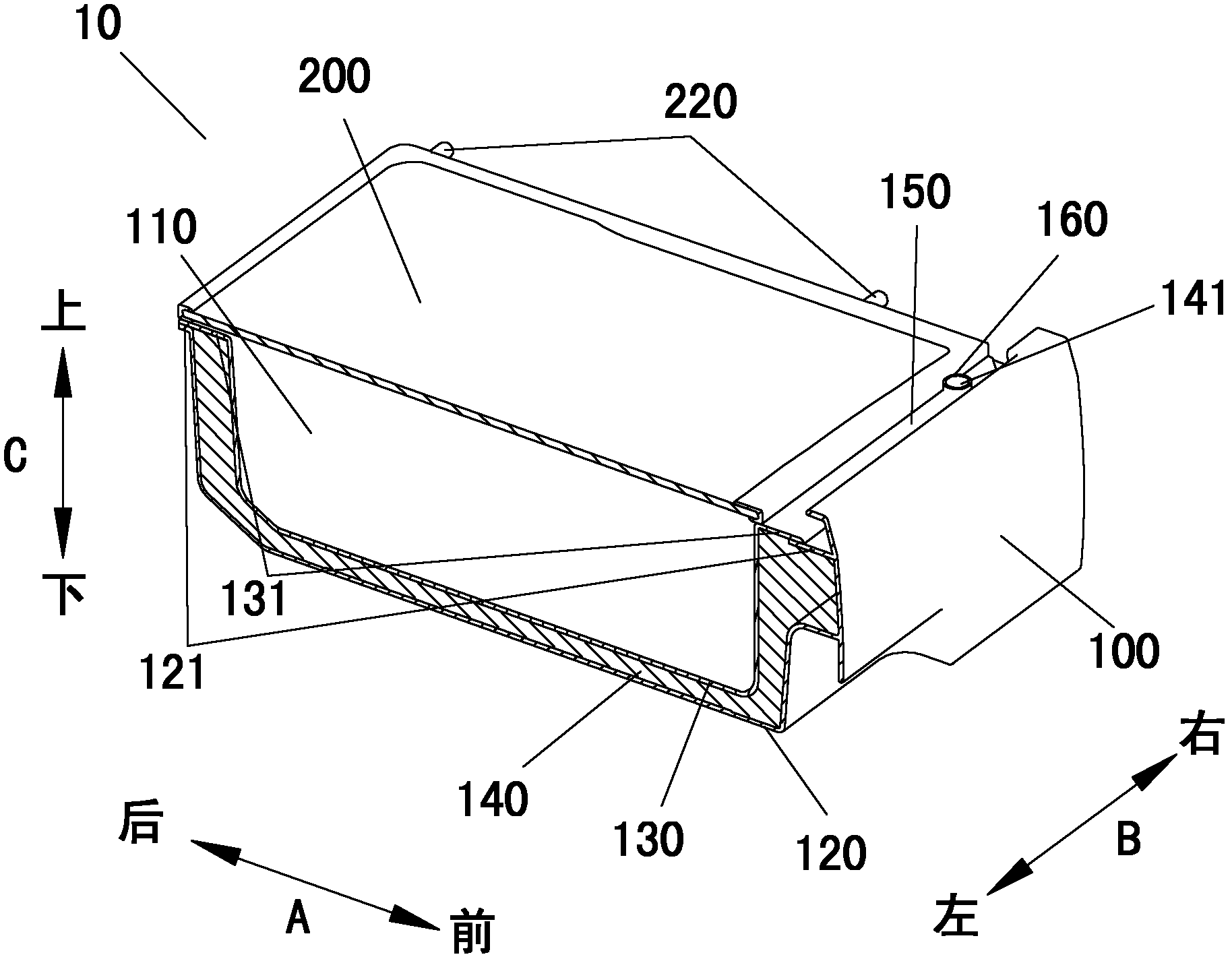 Drawer for refrigerators and refrigerator with same