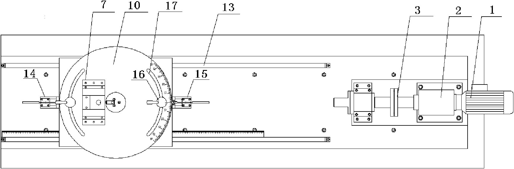 Working condition experimental device of automotive front driving shaft