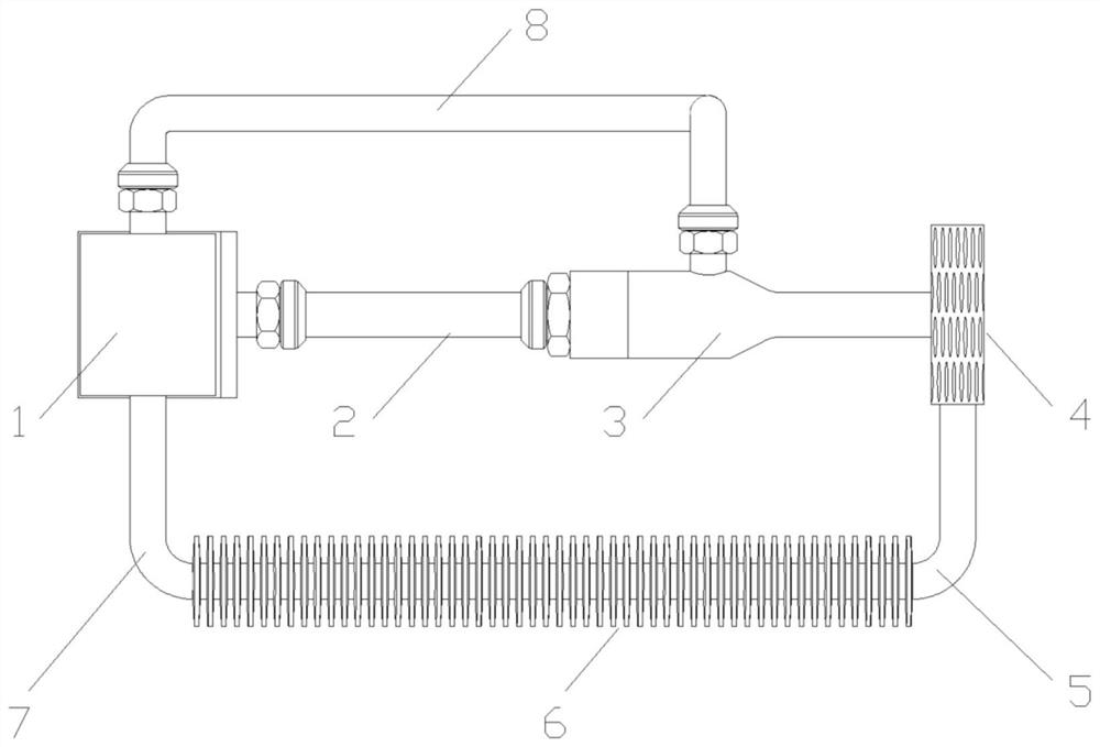 Flat plate type loop heat pipe suitable for two vertical heat sources