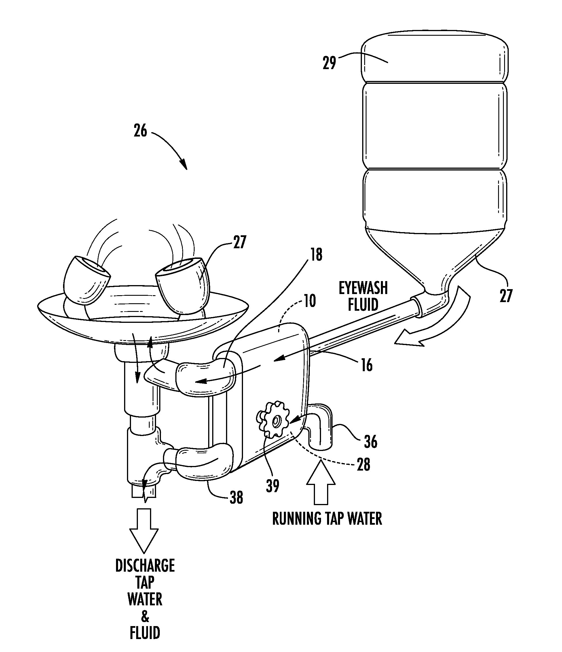 Retrofit kit and method of retrofitting a plumbed emergency eyewash station