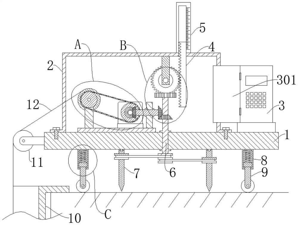 Following type magnetostrictive water level gauge for hydraulic engineering piezometric tube