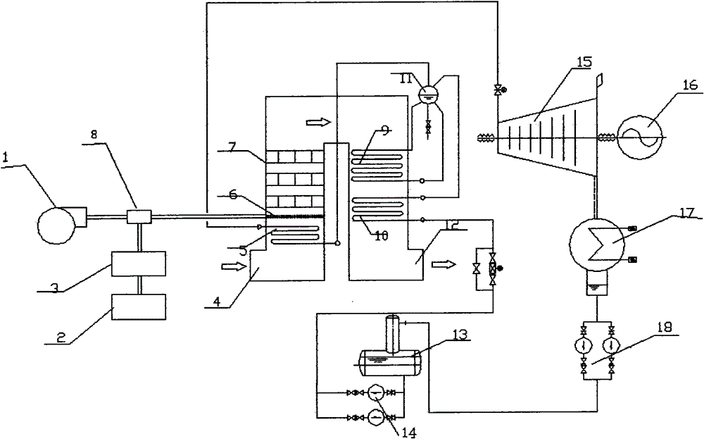 Glass kiln denitration generating system