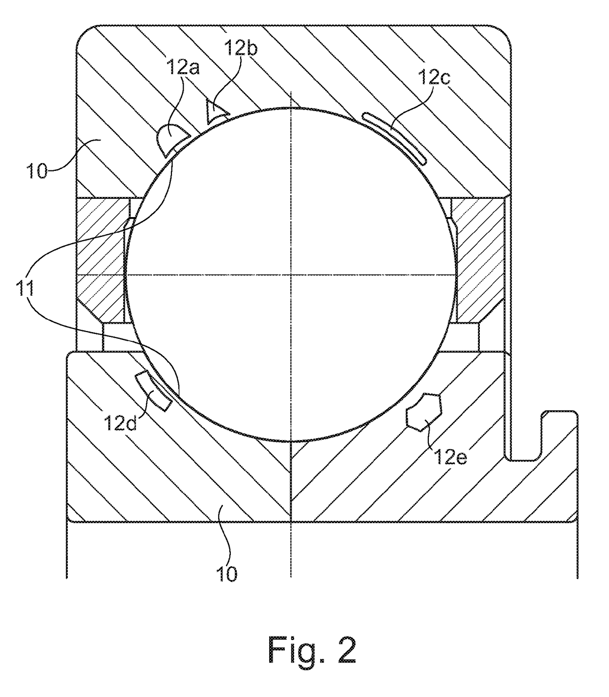 Bearing ring and layer by layer method for manufacturing a bearing ring