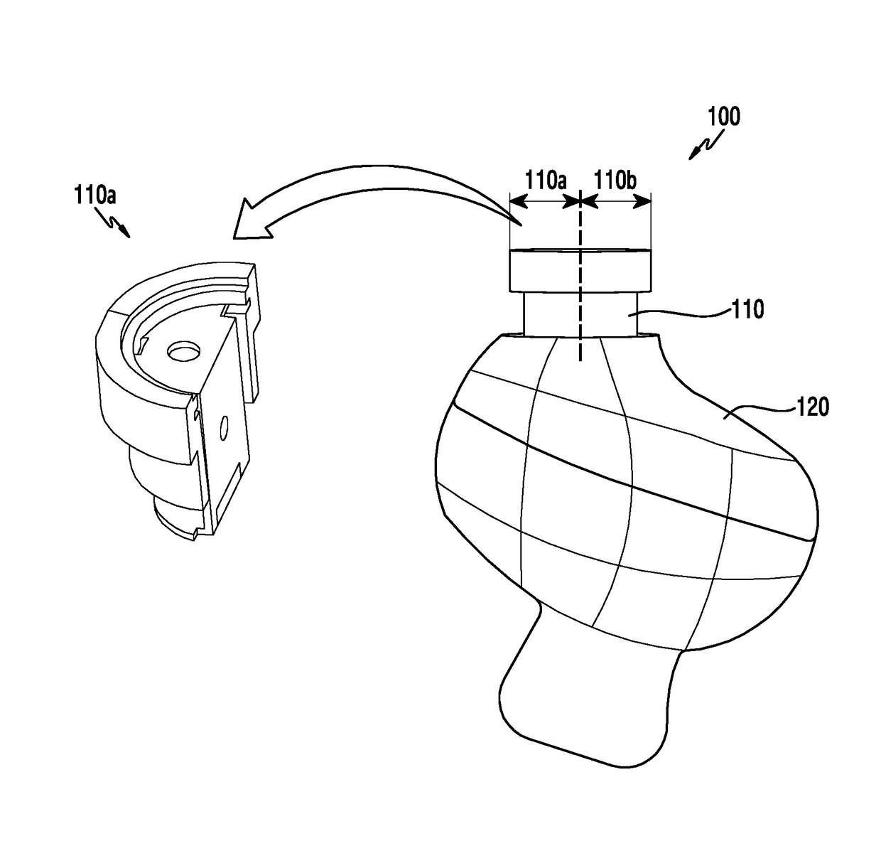 Wearable acoustic device with microphone