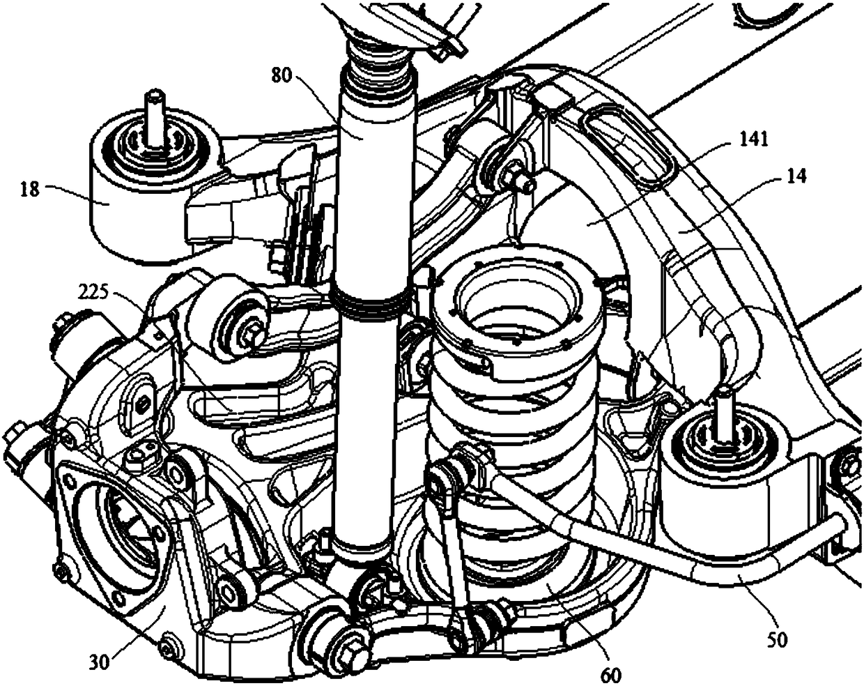 Suspension and vehicle with same