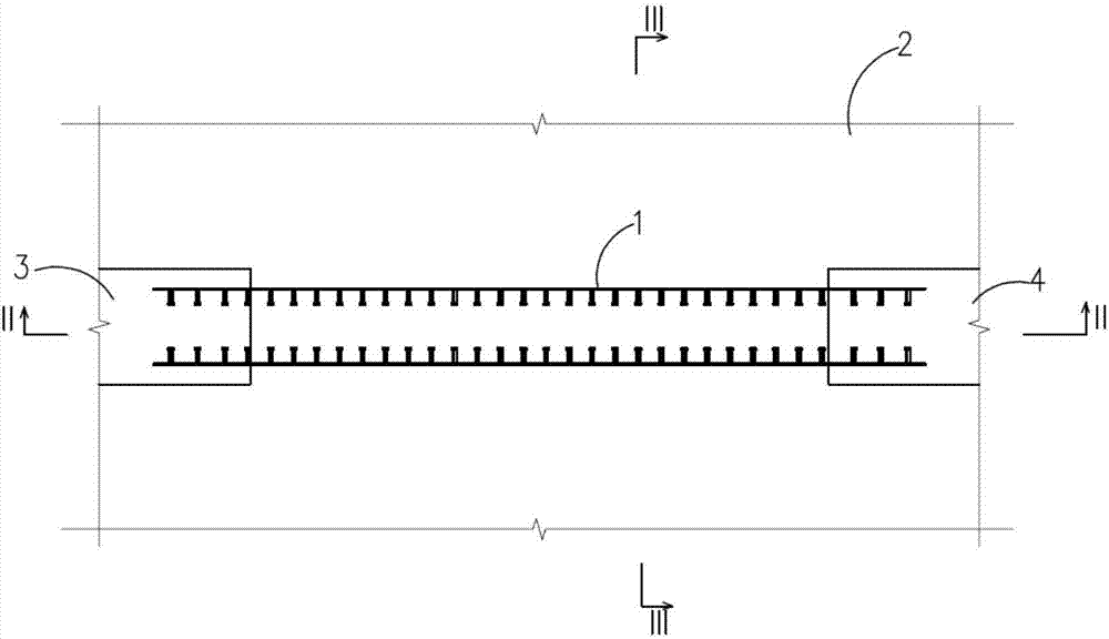 Multi-layer prefabricated square steel tube concrete connecting beam