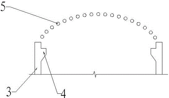 A method of installing an underground vaulted roof