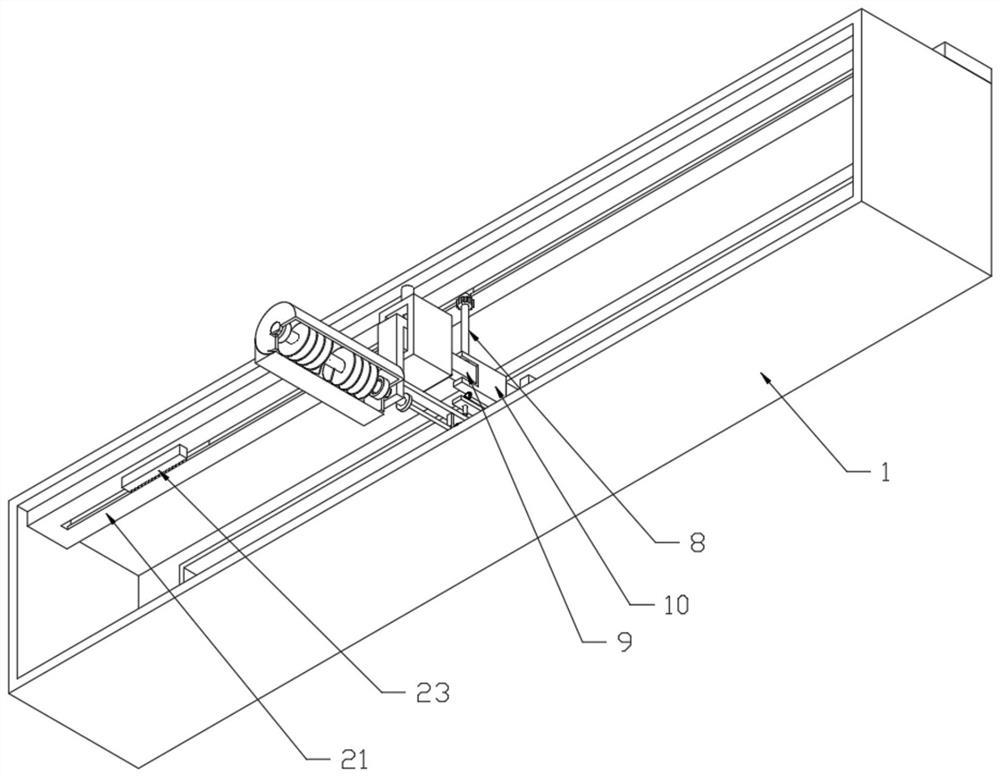 Automatic sand pit trowelling device for standing long jump