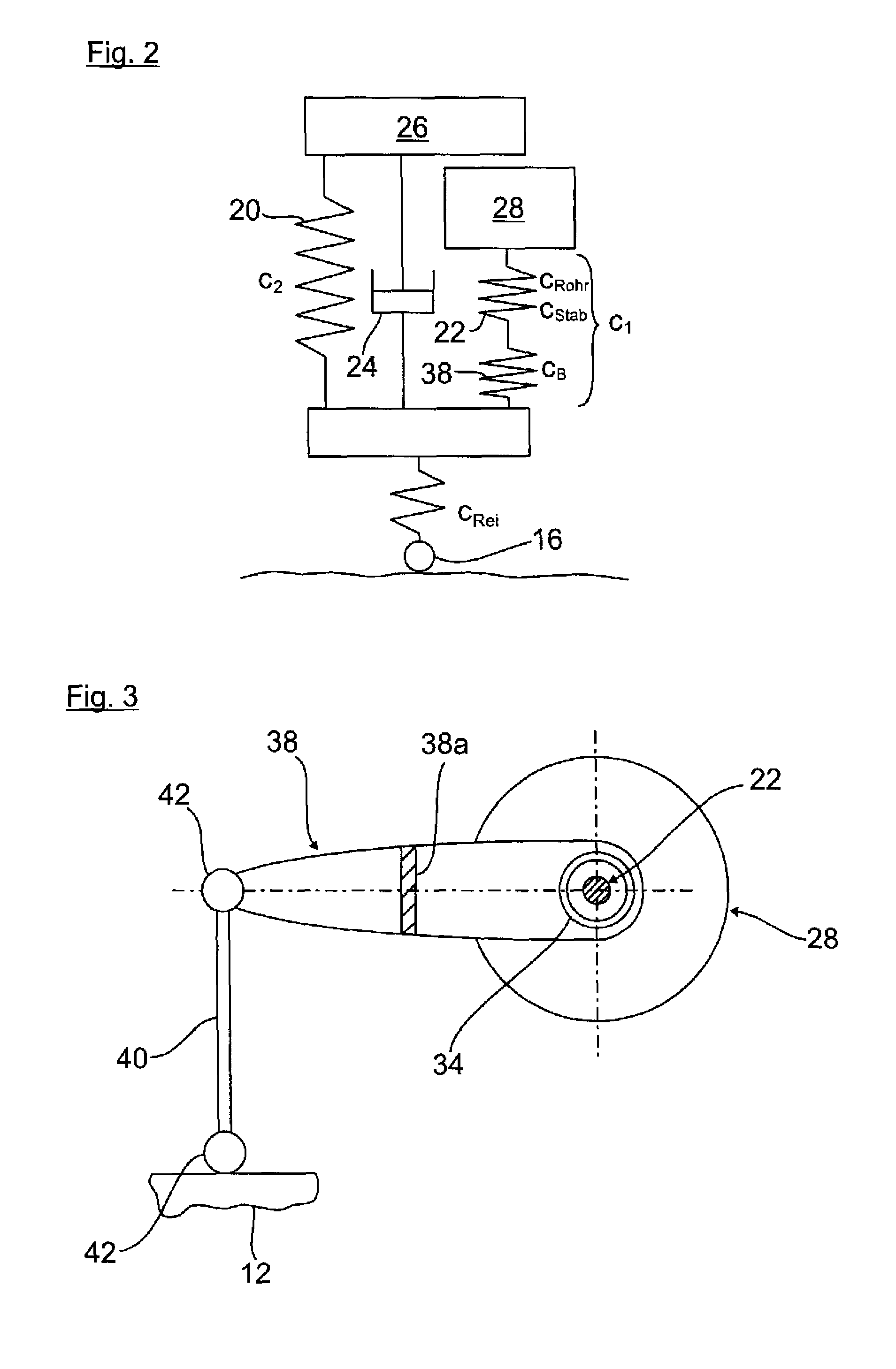 Suspension arrangement for a wheel suspension of a motor vehicle