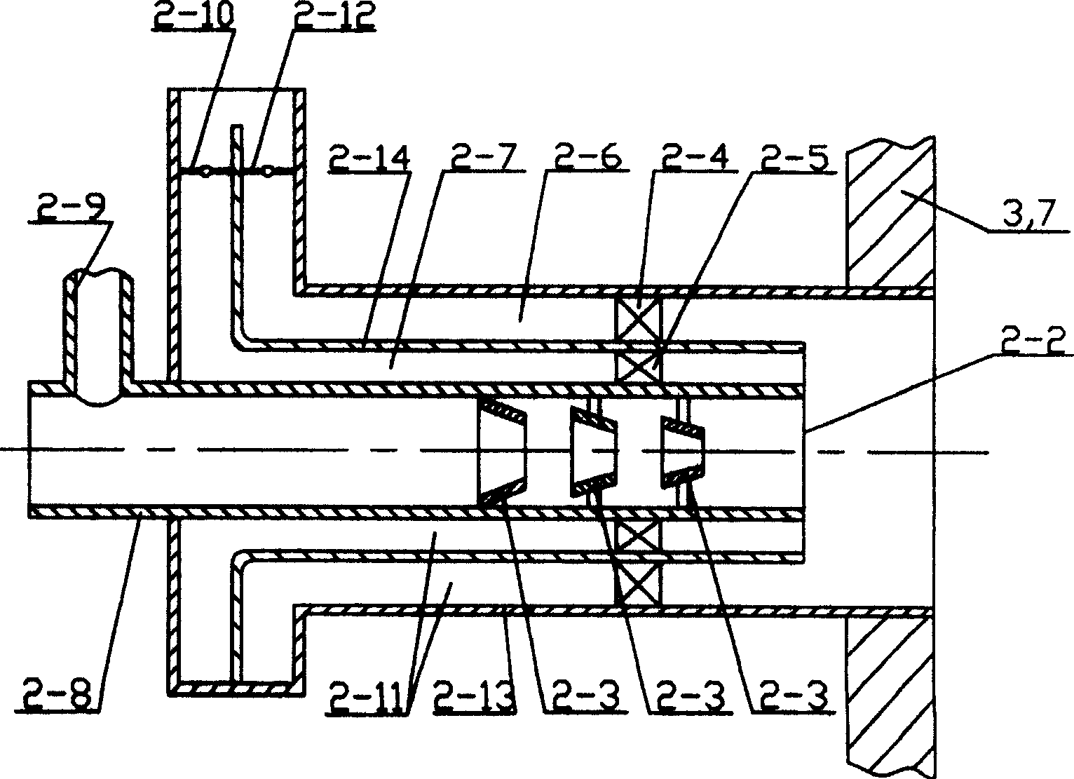 High temperature corrosion resisting low NOx vortex burning device