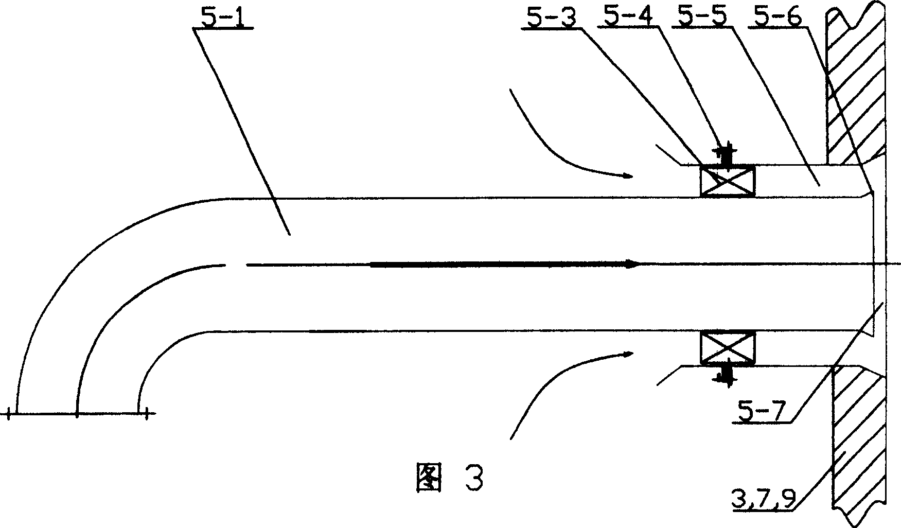 High temperature corrosion resisting low NOx vortex burning device