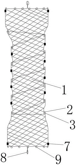 Fully fitting esophageal stent complying with esophageal peristalsis