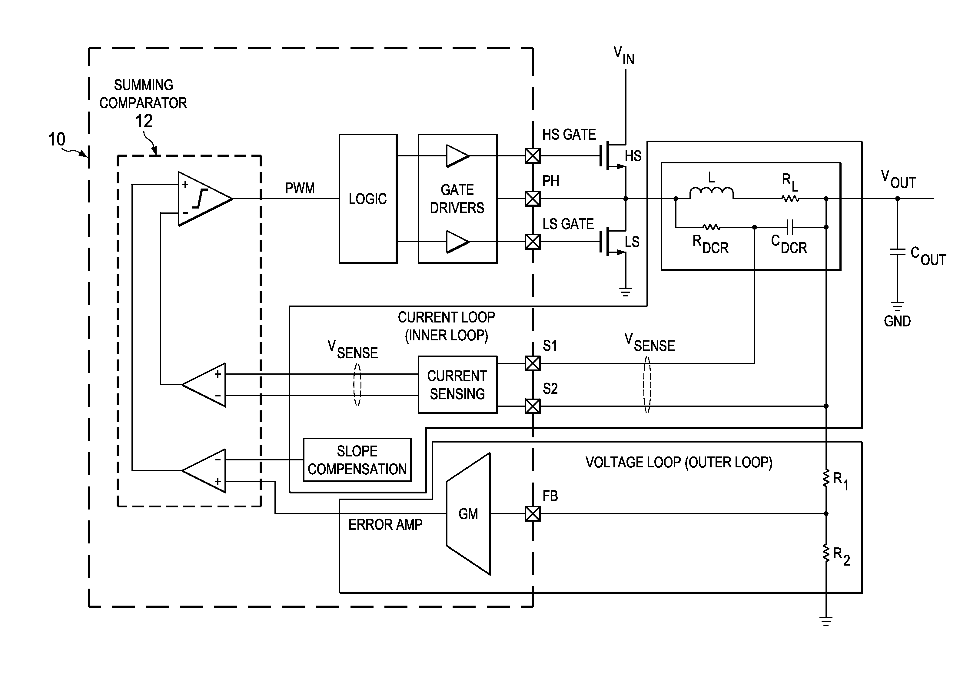 Switching converter control circuit