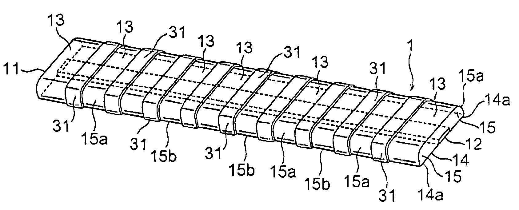 Electrical connector having a space allowing an elastic connecting member to be escaped