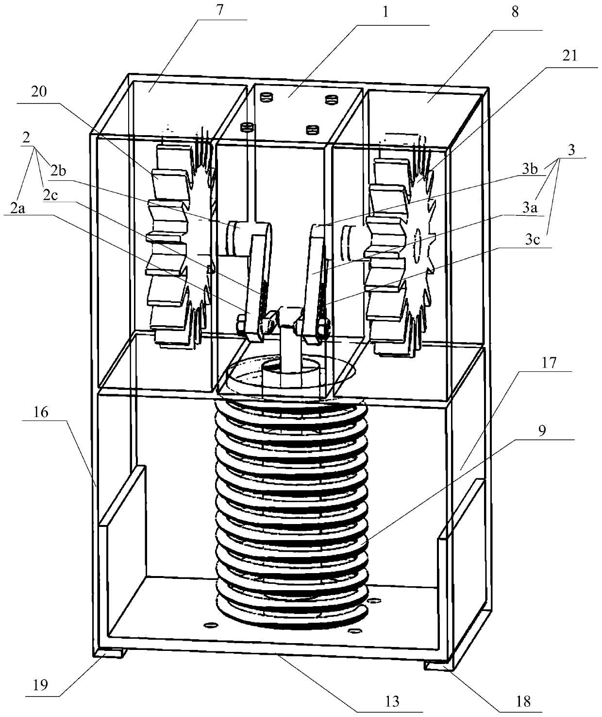 Crank piston type inerter damping dynamic vibration isolator