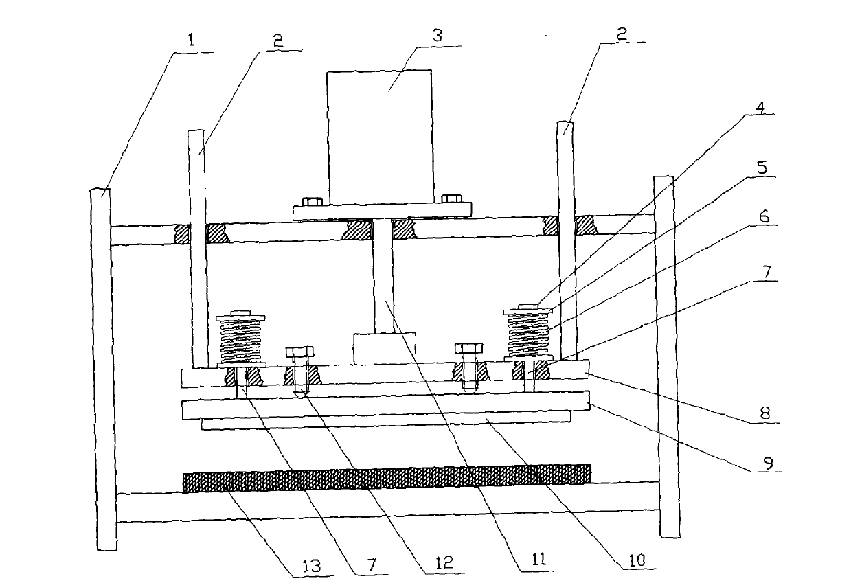 Die cutting device of plastic bag notching machine