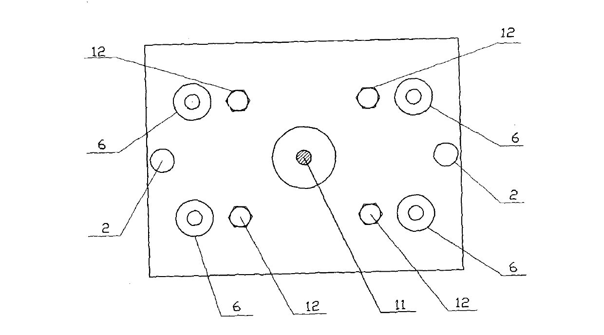 Die cutting device of plastic bag notching machine