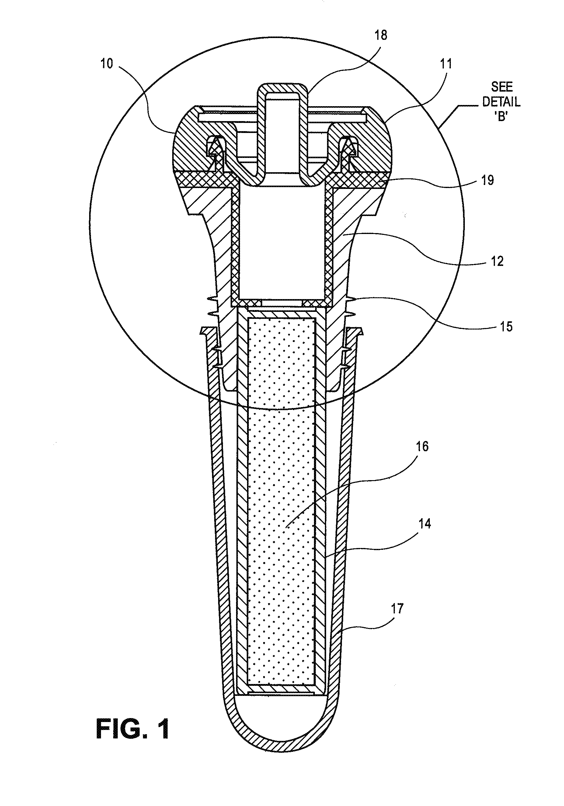 Reusable closure with vent