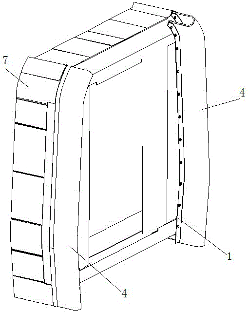 External windshield and rail vehicle with same