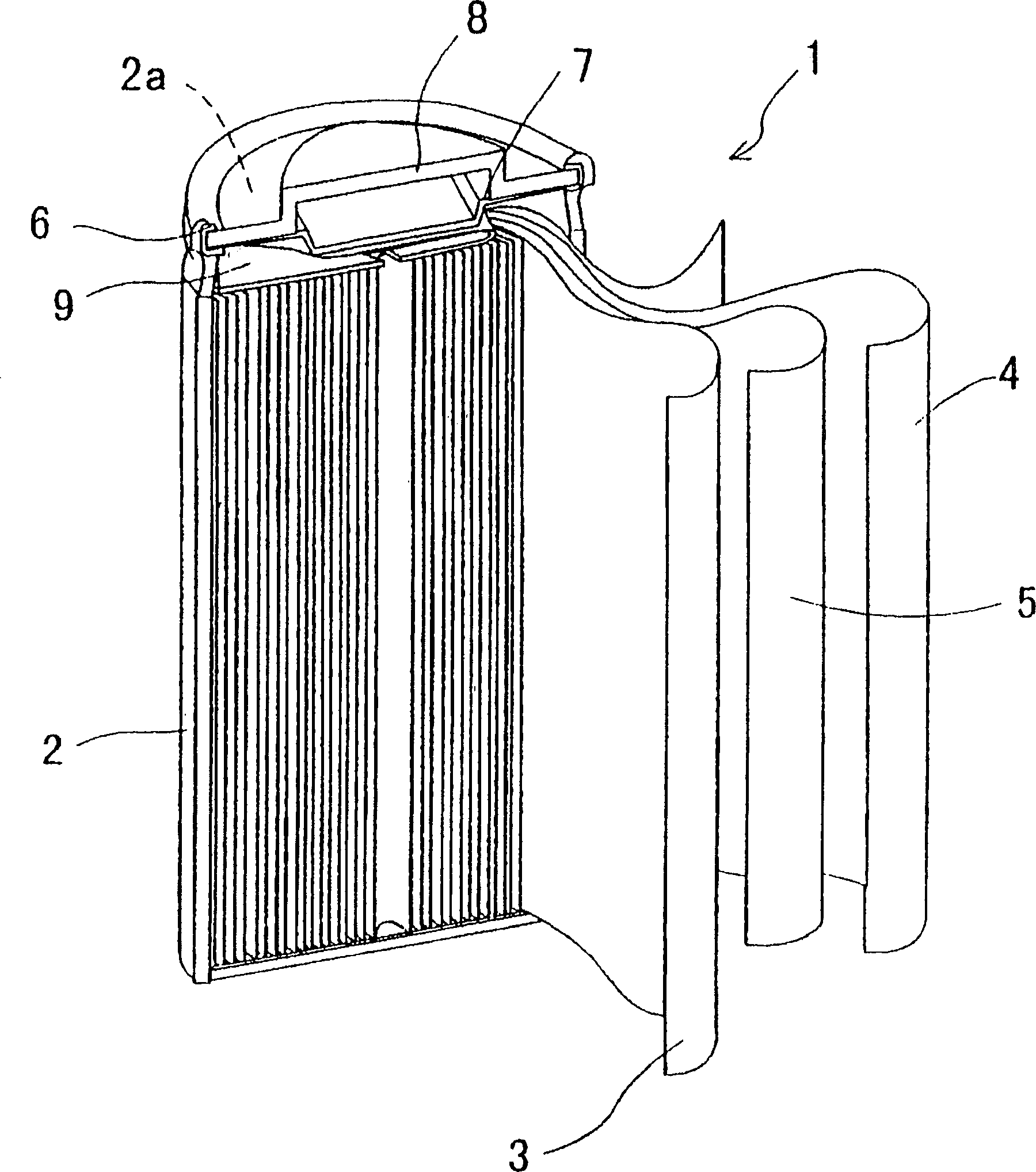 Closed nickel-hydrogen storage battery and its production method