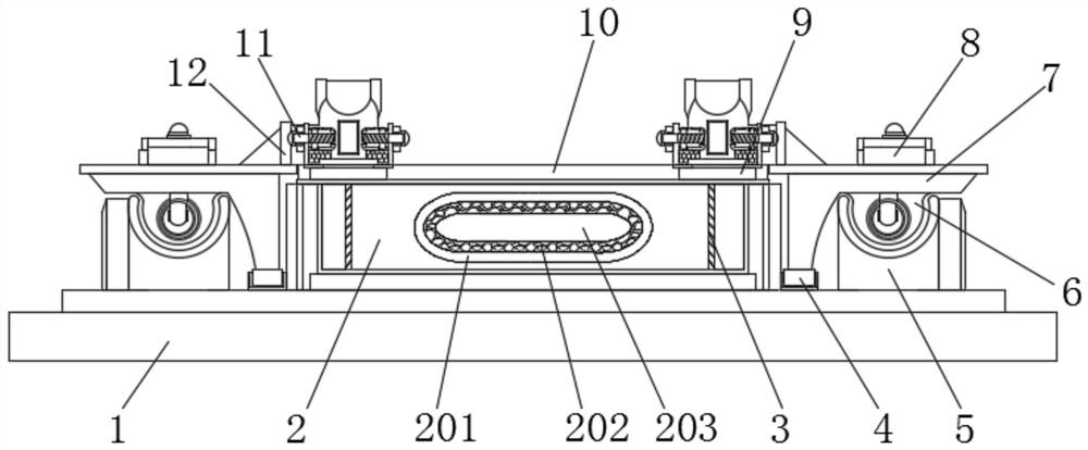 Assembly type special rail connecting structure and using method thereof