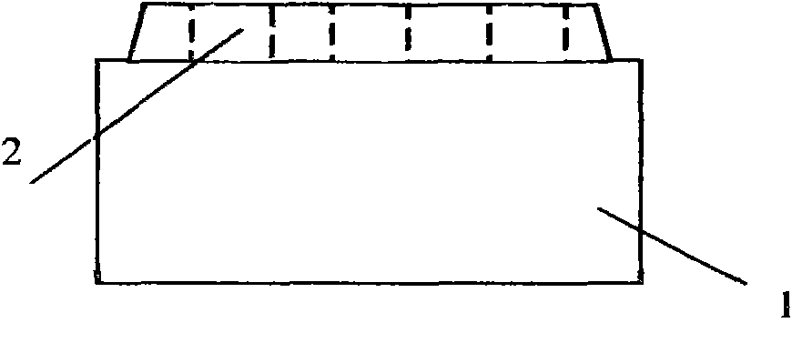 Anode carbon block for clamped anode conductive device