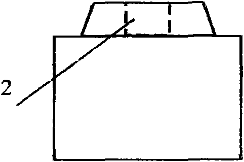 Anode carbon block for clamped anode conductive device