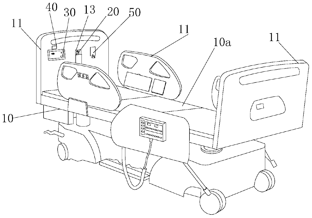 Monitoring system of intelligent multifunctional bed