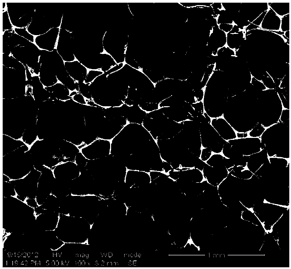 Fiber material modified melamine formaldehyde foam and preparation method thereof