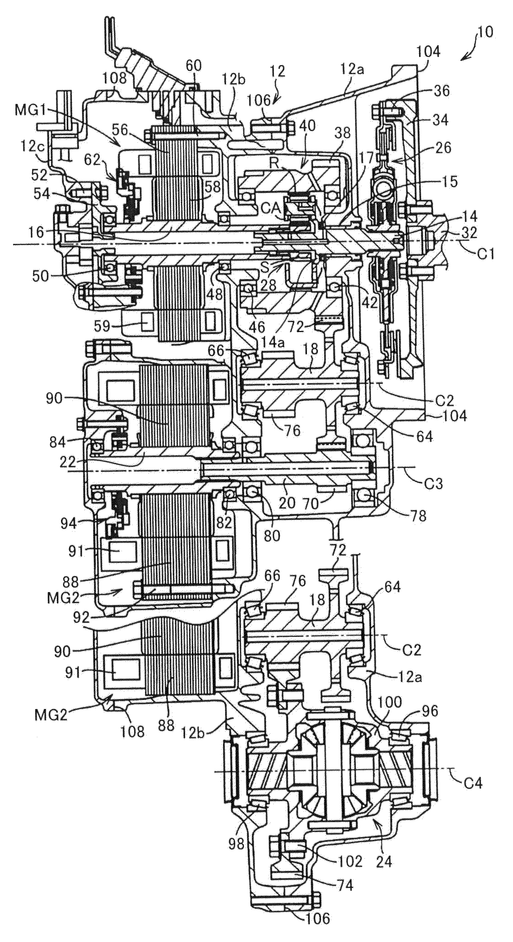 Hybrid vehicle driving apparatus