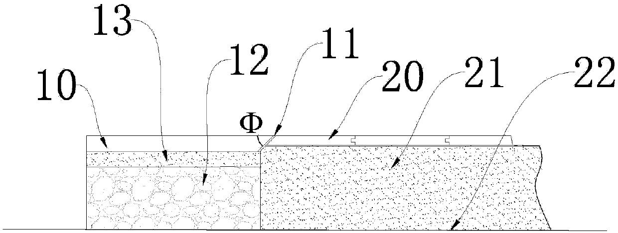 Threshold and floor closed-up part and manufacturing technique thereof