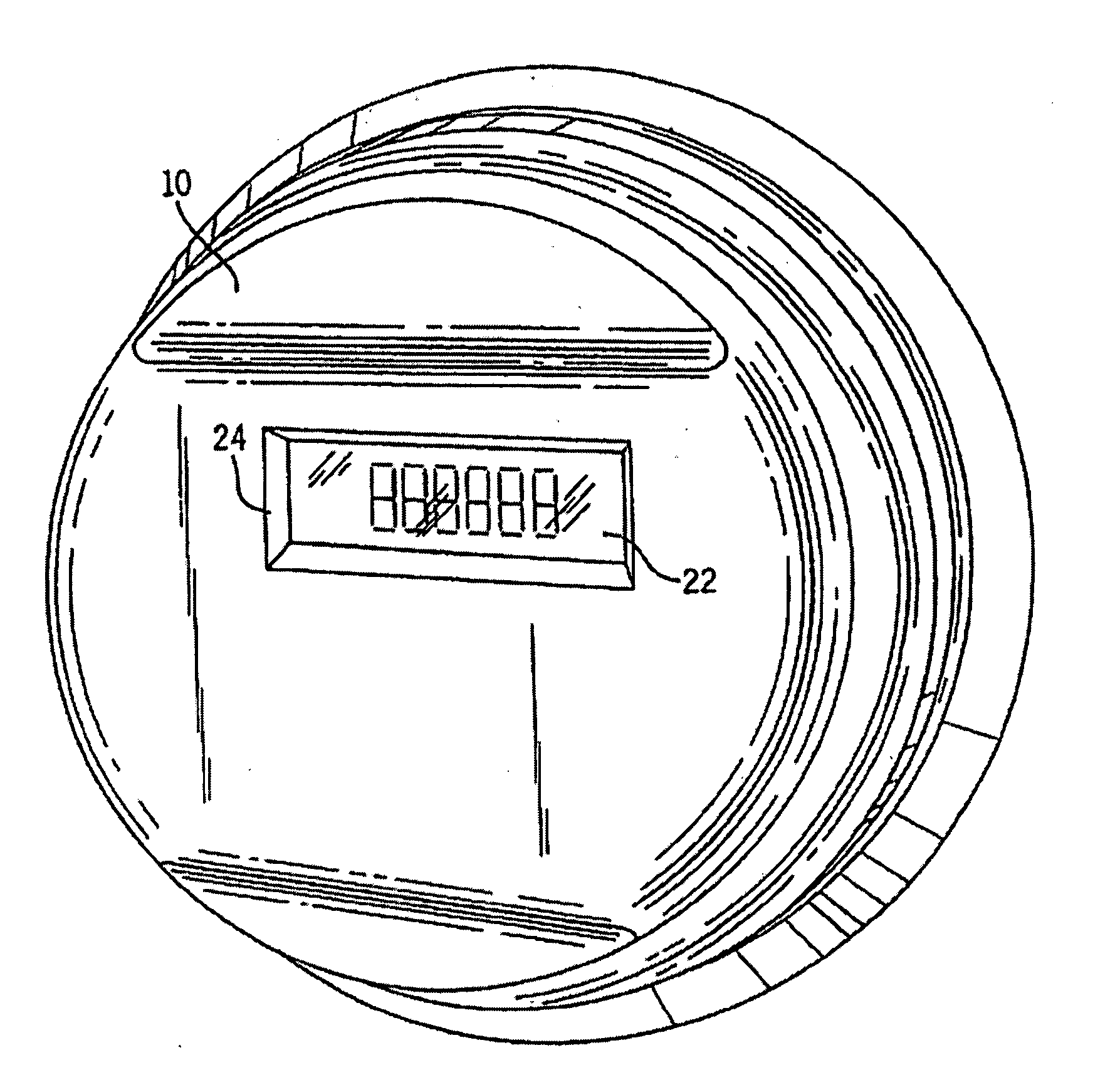 Electronic meter for networked meter reading